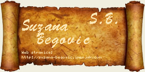 Suzana Begović vizit kartica